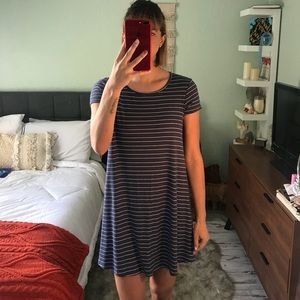 Stripped Casual Dress